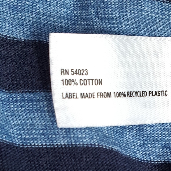 GAP Stripes Indigo-Blue Hoodie-Sweat Shirt. 100% Cotton. - Picture 5 of 8